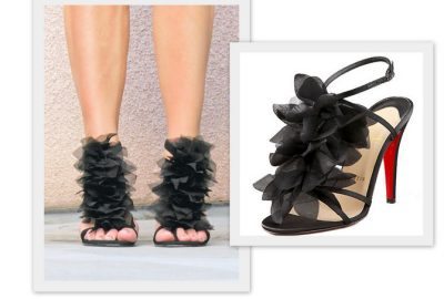 DIY designer petal sandal