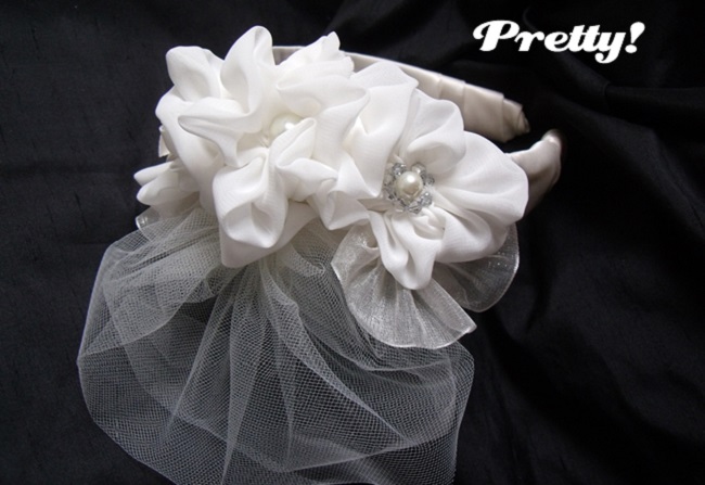 diy bridal wedding headband