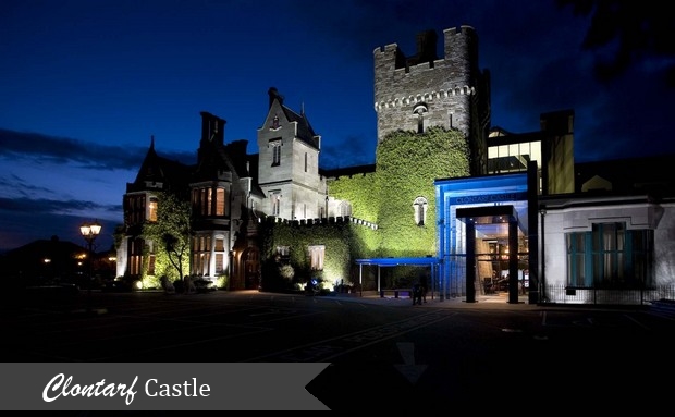 Clontarf Castle at Night