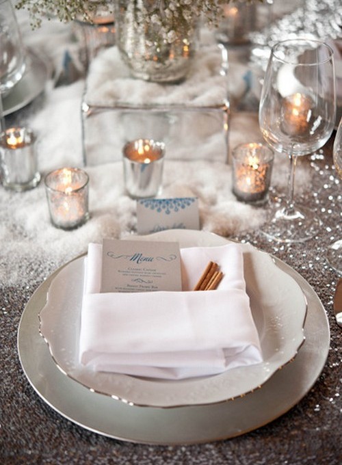Silver-Winter-Wedding-Place-Setting