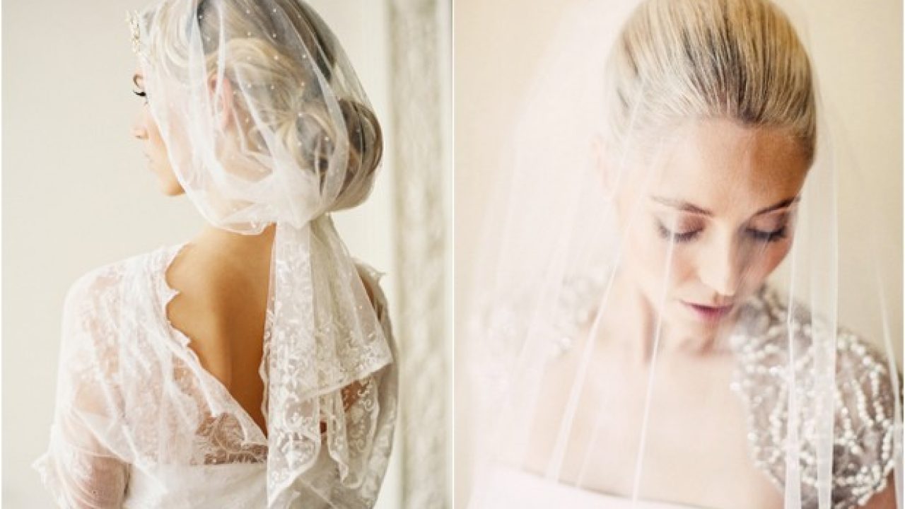 vintage style wedding veils