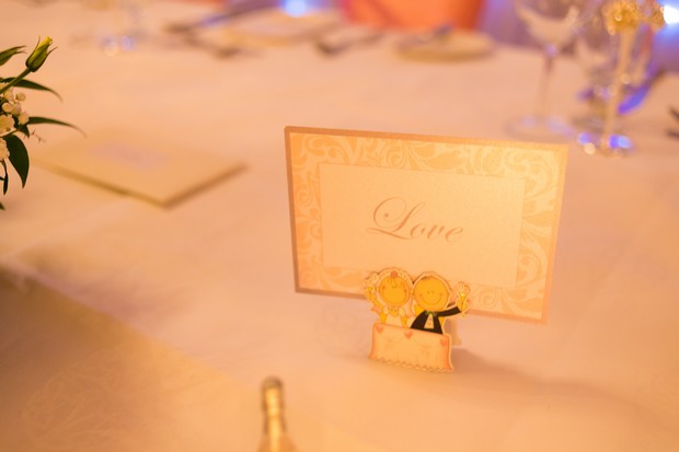 gold wedding place name