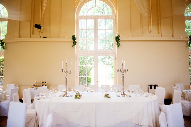 kilshane house wedding dining room
