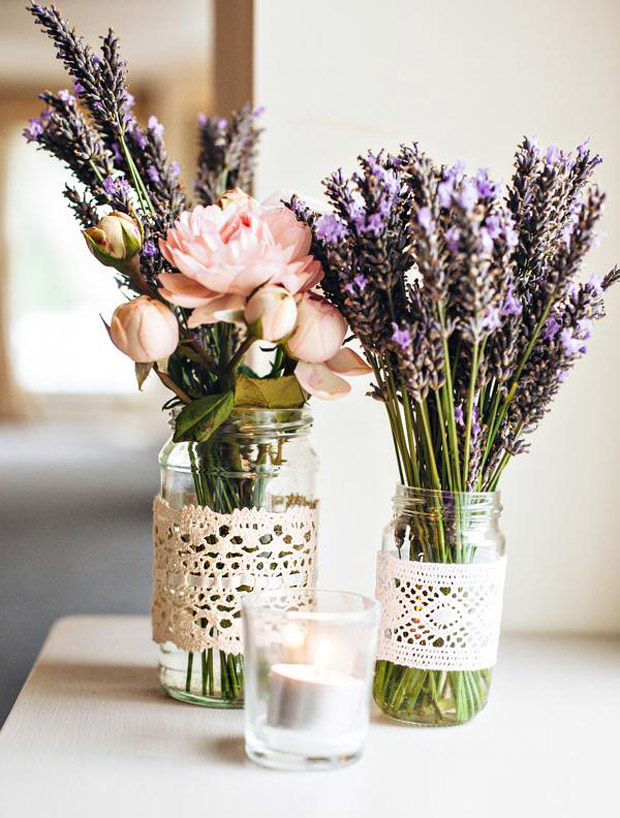 lavender-centrepieces