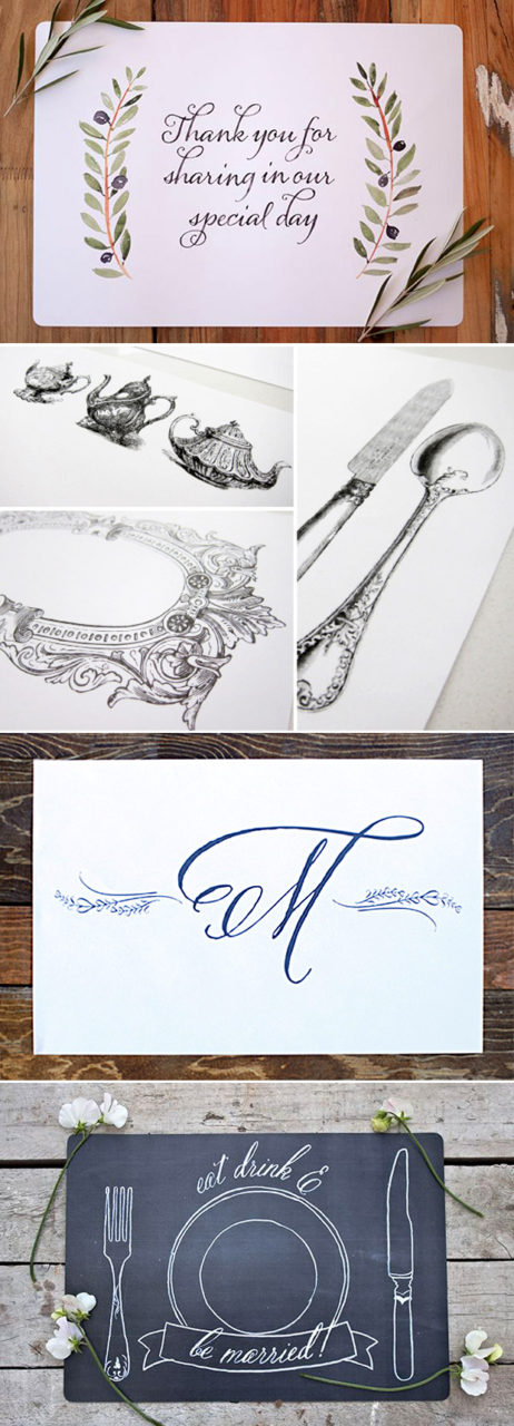 personalised-wedding-placemats