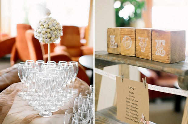 wooden love boxes wedding decor