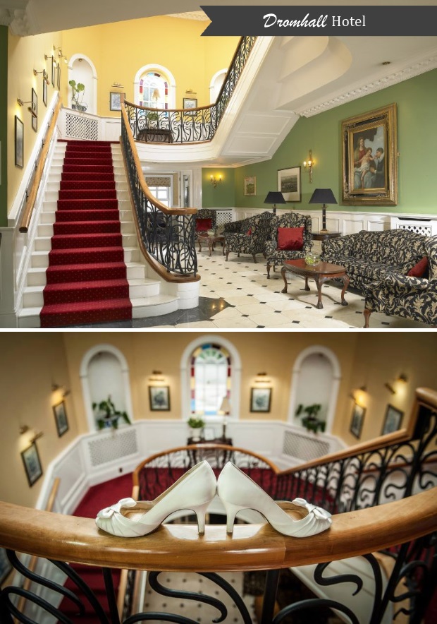 dromhall-hotel-wedding-staircase-photo