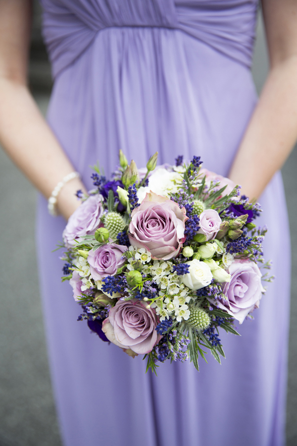 lilac purple bridesmaid wedding bouquet