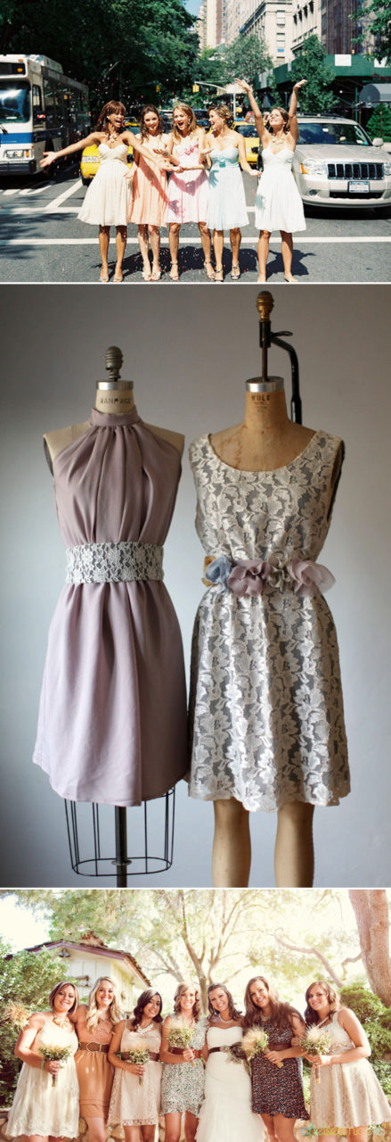 bridesmaids-mismatch-dresse