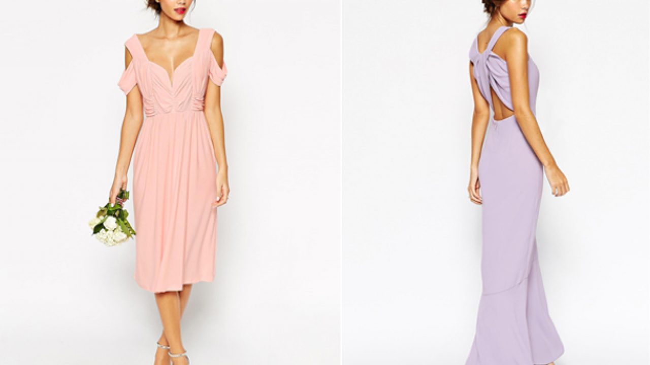 asos pink bridesmaid