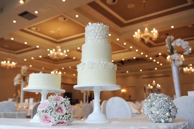 glam_white_wedding_dessert_table_cakes