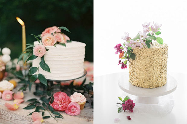 34 Simple Wedding Cakes That Prove Less Really Can Be More | Simple wedding  cake, Buttercream wedding cake, Pink wedding cake