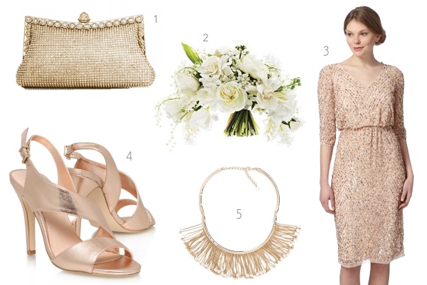 beige-gold-embellished-short-bridesmaid-dress-debenhams