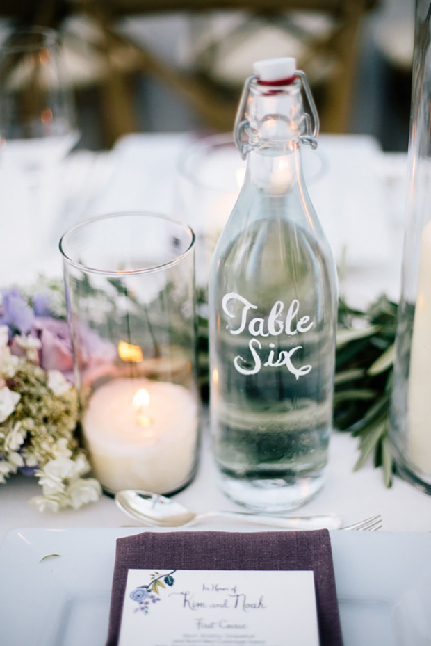 stencilled-bottle-table-number-wedding
