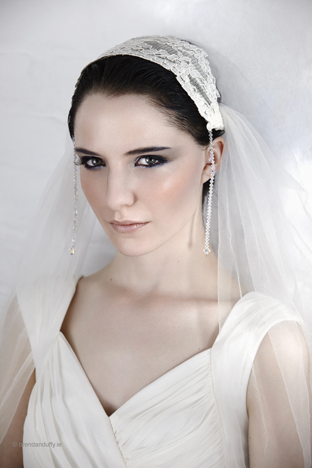 Bridal veils by Wilde by Design, photographed at the Mill Studios, Dublin on Wednesday, 20 August 2014. Photography by Brendan Duffy, Make Up and Hair by Louise Myler, Styling by Jill Anderson, Model, Suzi at Distinct Model Management.