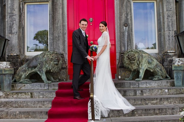 bride-and-groom-outside-ballyseede-castle-wedding-kerry
