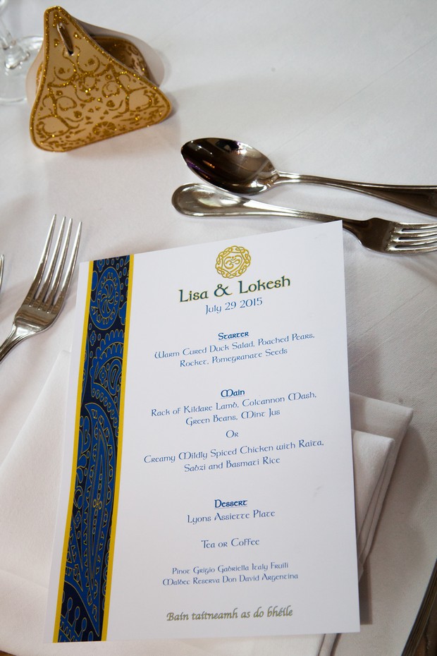 celtic-theme-wedding-menu-blue-gold