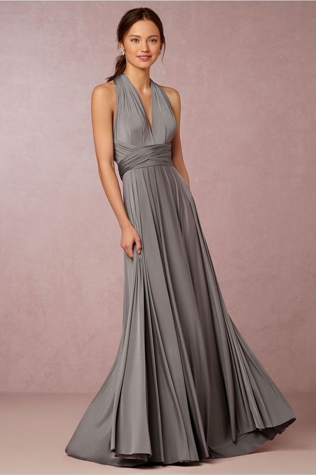 smokey grey grey bridesmaid dresses