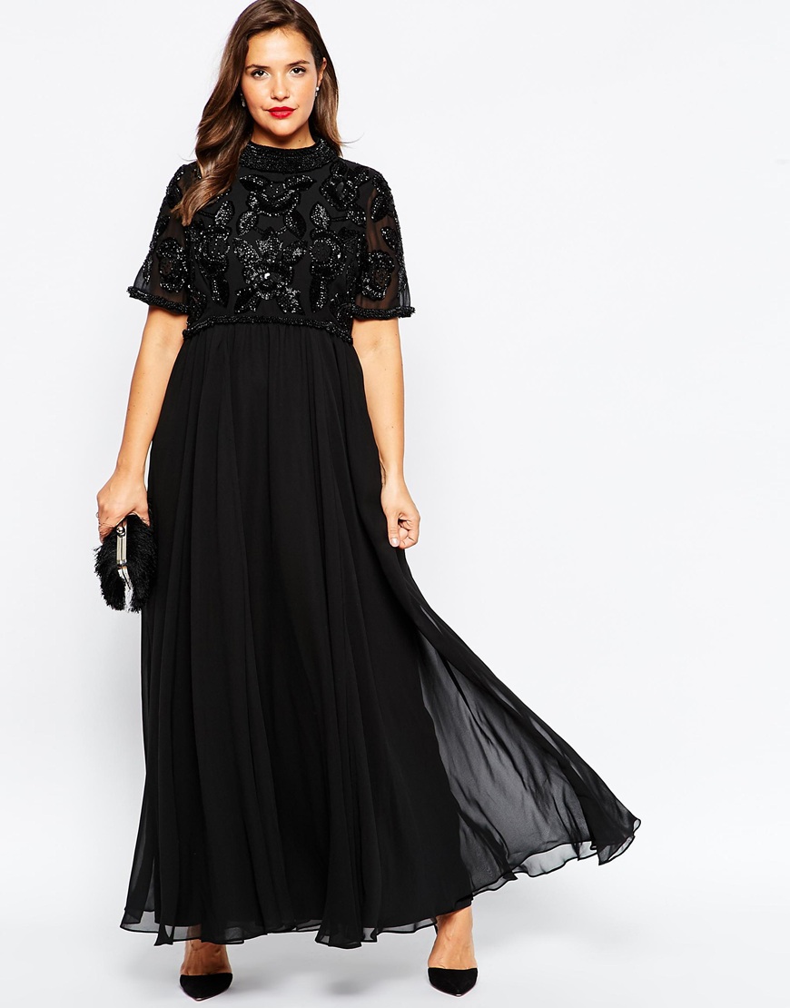 plus-size-bridesmaid-dress-black-embellished-maxi
