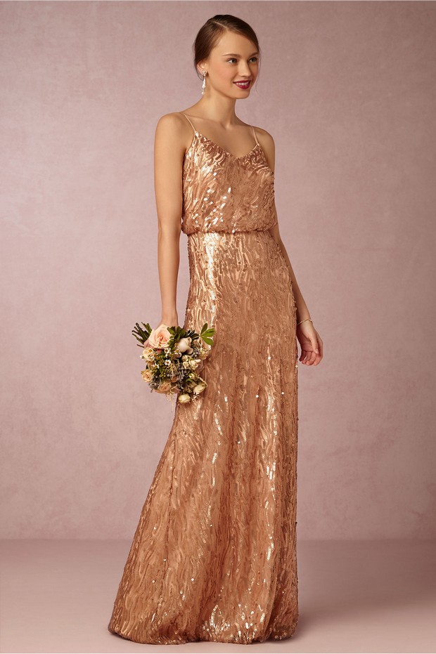 rose-gold-sequinned-bridesmaid-dress-bhldn-winter