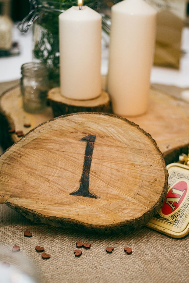 33-Wood-Log-Table-Number-Rustic-Wedding-Theme