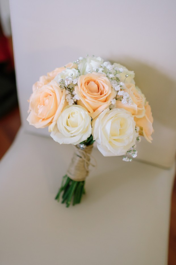 20-Orange-Cream-Rose-Wedding-Bouquet-Babys-Breath