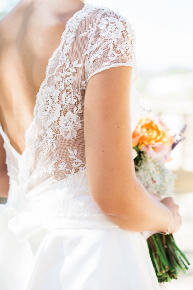 Floral-Lace-V-Back-Wedding-Dress-Summer-Bride
