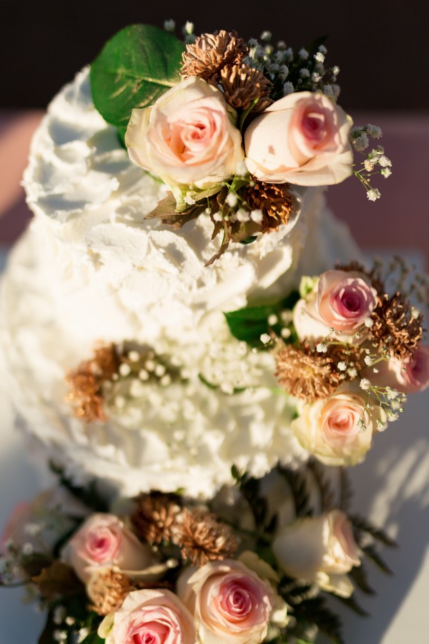 Fresh-Flowers-Wedding-Cake-Topper-Peach-Roses (3)