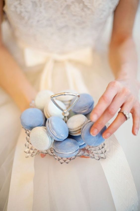 cornflour-blue-wedding-macarons-deerpearlflower