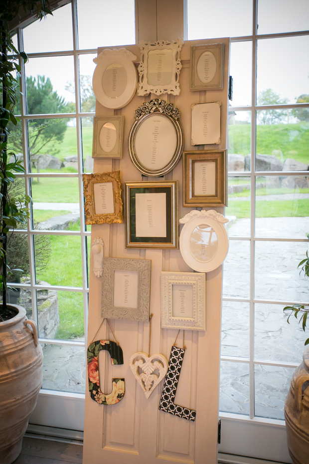 Wedding-Table-Plan-Ideas-Vintage-Photo-Frames-weddingsonline