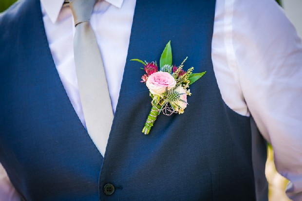 28-elegant-groom-boutonniere-pink-navy-weddingsonline