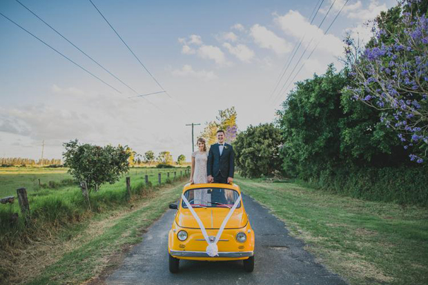 wedding-getaway-car-with-rosette