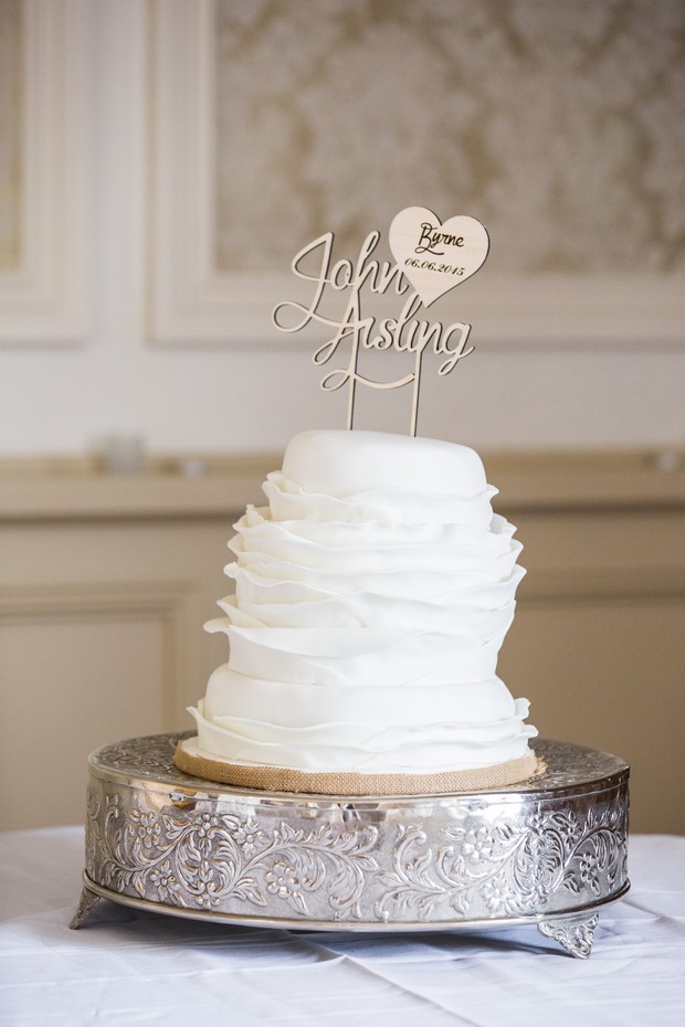 white-ruffle-tier-cake-deborahs-wedding-cakes-ireland