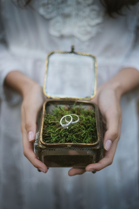 forest-wedding-theme-ring-box-foliage