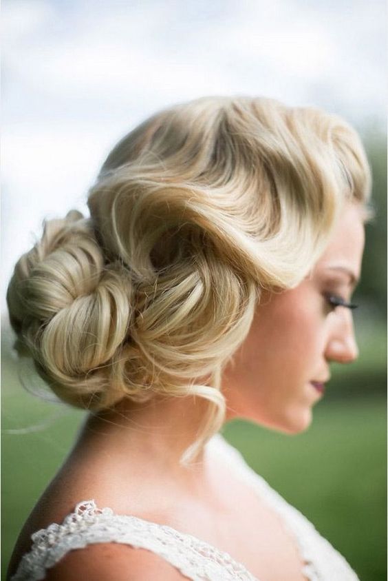 soft-vintage-wave-wedding-hair-style