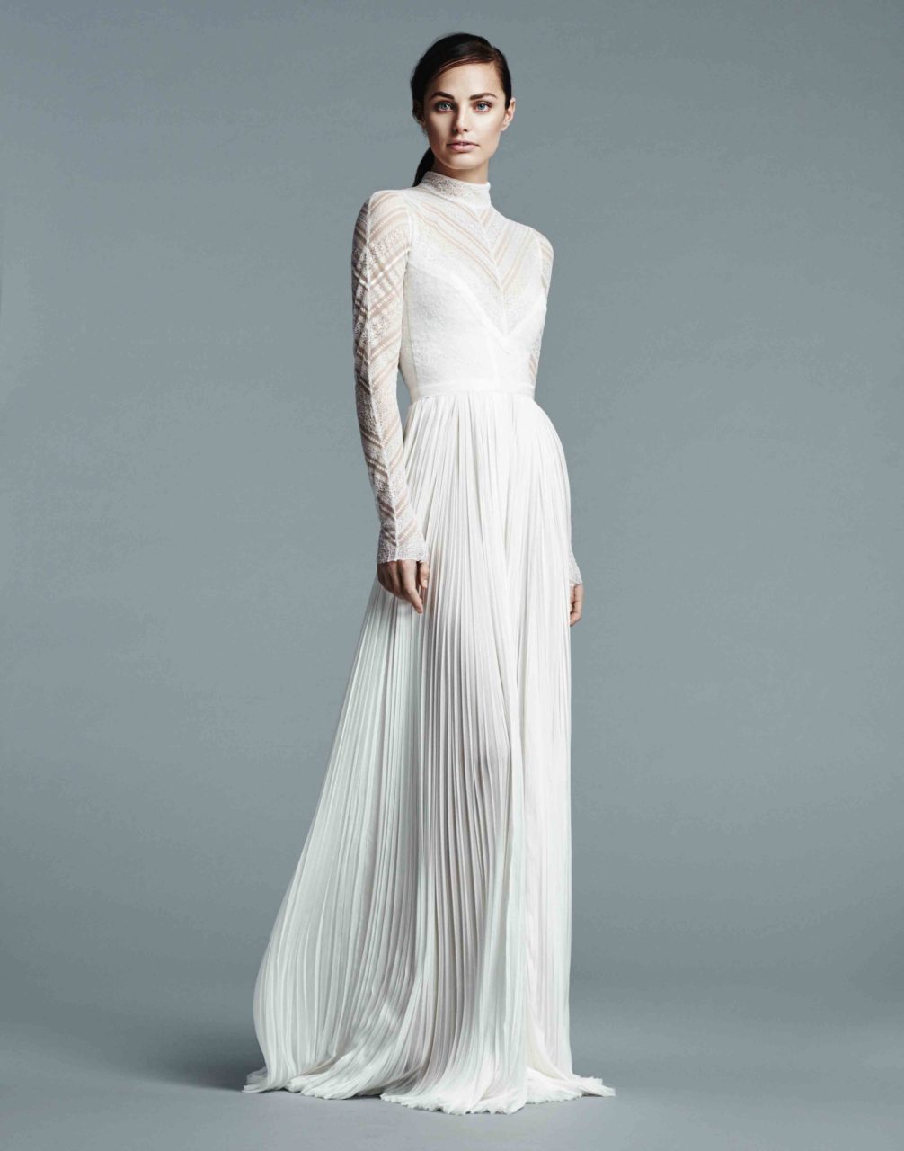 J-Mendel-2017-Wedding-Dress-Collection-Long-Sleeve-high-Neck-weddingsonline