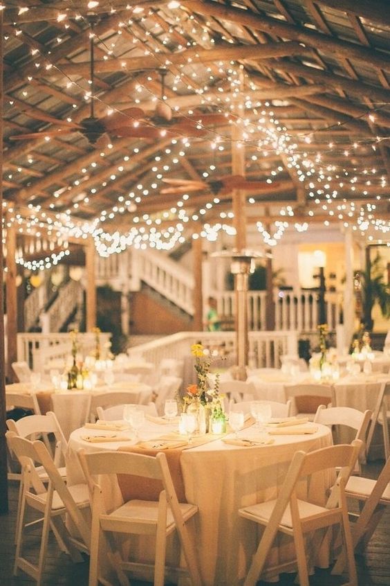 rustic-barn-wedding-lighting-ball-string-ceiling