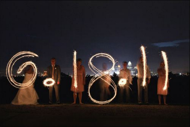 sparklers-wedding-date