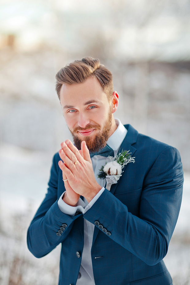 Winter wedding groom on sale attire