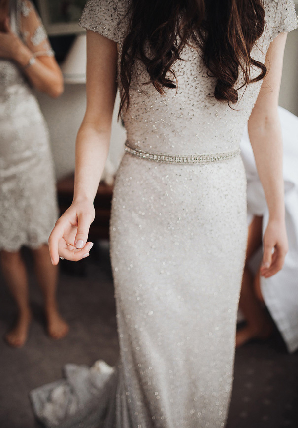 silver-sequin-wedding-dress-with-diamante-beaded-belt