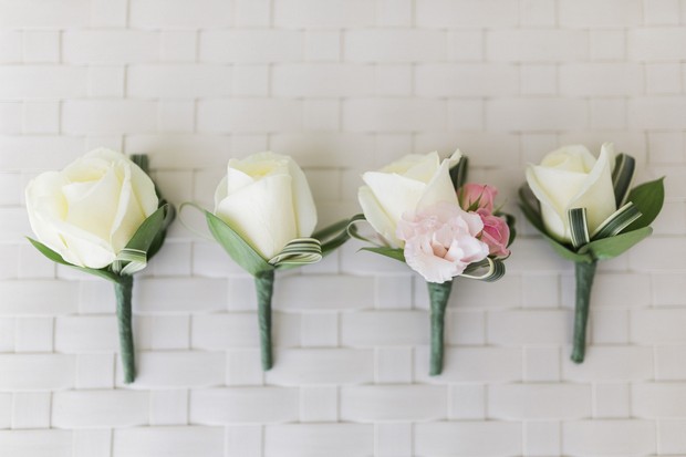 8-Simple-Cream-Rose-Wedding-Boutonnieres