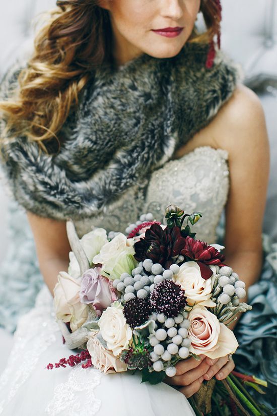 Winter-Wedding-Bouquet-Mixed-Colours-Berries-weddingsonline