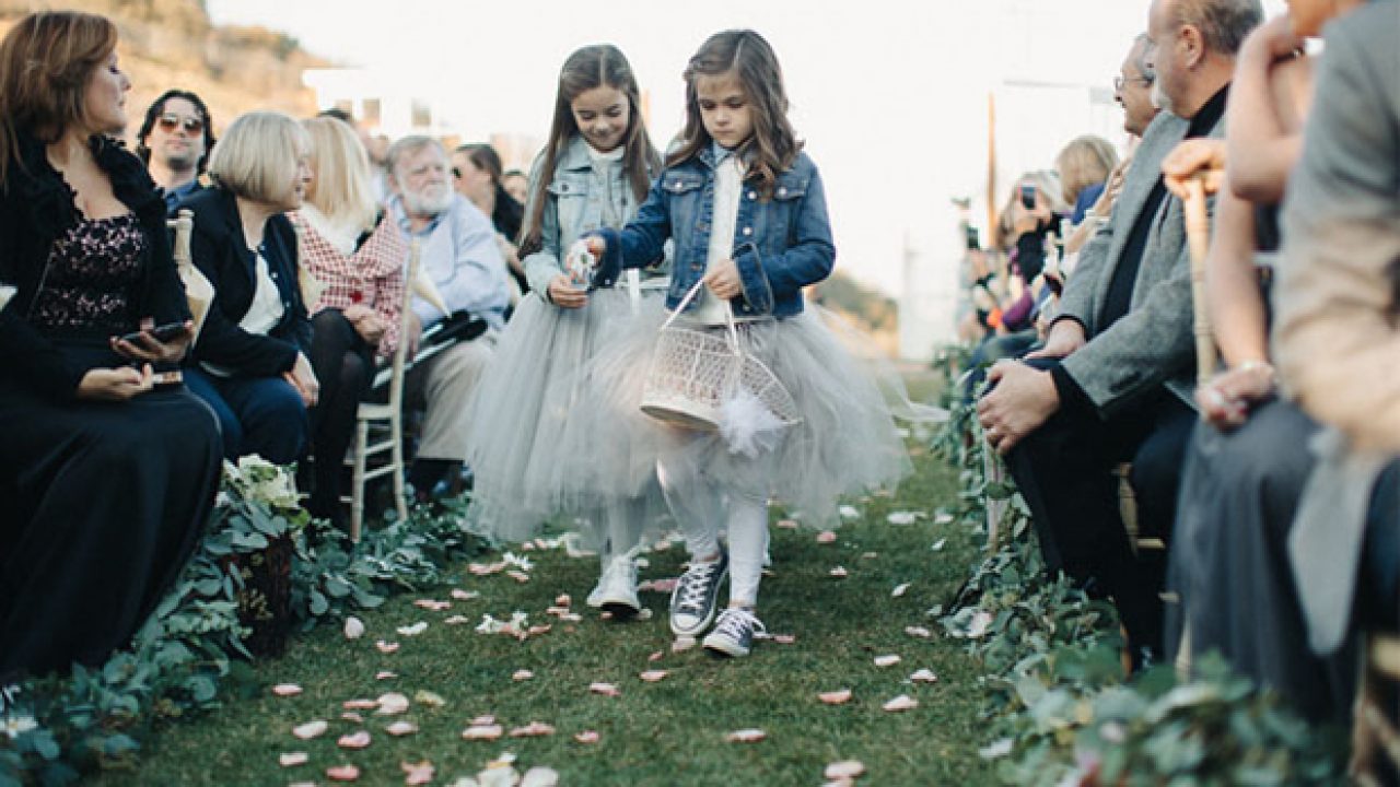 flower girl with converse