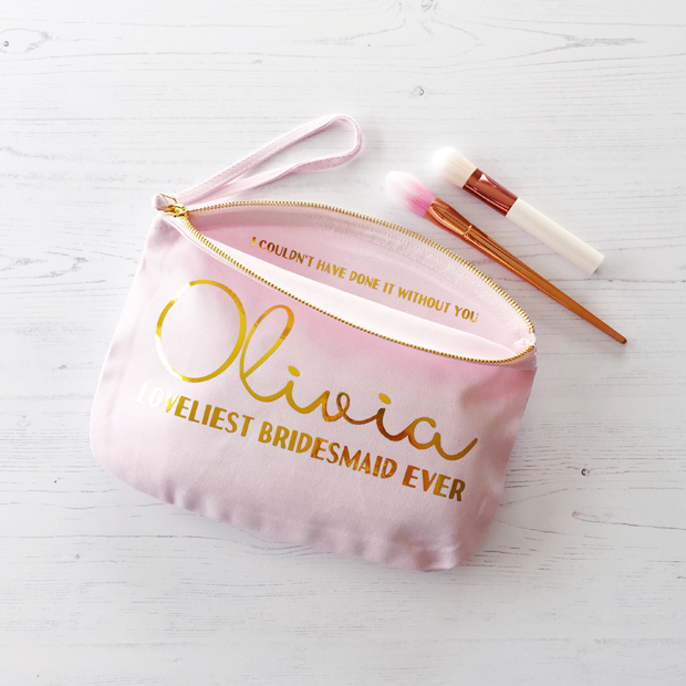 10 Pretty Personalised Makeup Bags Your