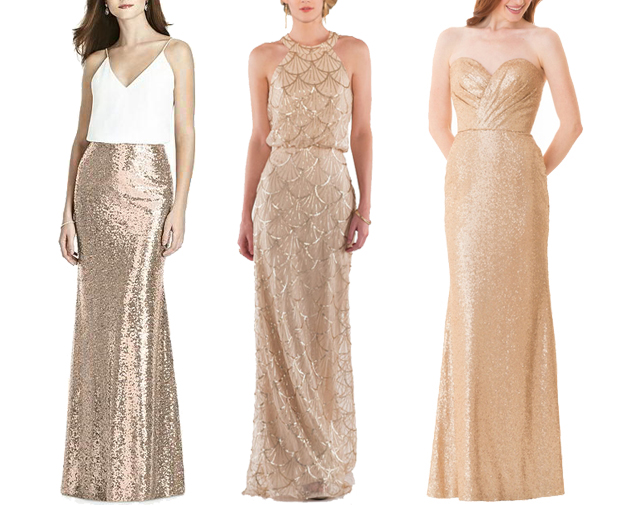 20 Swoon-Worthy Sparkly Bridesmaid Dresses | weddingsonline