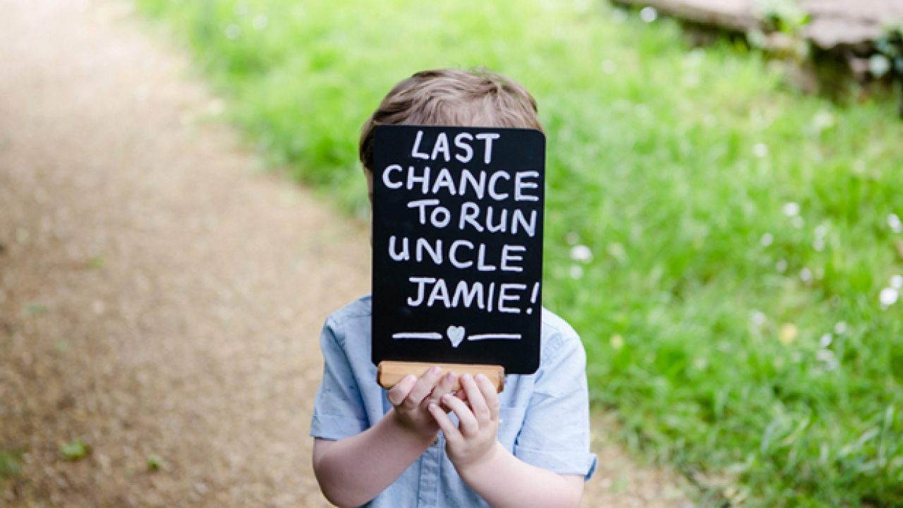 Flower Girl Wooden Sign Personalised Last Chance To Run Funny Wedding Page Boy 