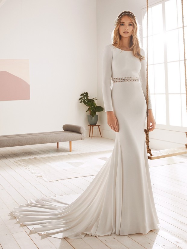 White Onemodern Minimal Wedding Dresses 