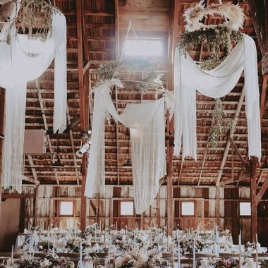 Hanging Fabric: Our New Favourite Wedding Trend | weddingsonline