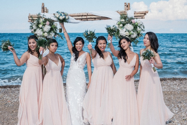 A Beach Theme Wedding In Greece Weddingsonline