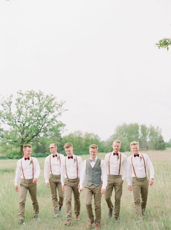 Grooms laid-back style
